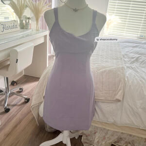 zara purple mini dress with rhinestone hook clasp
